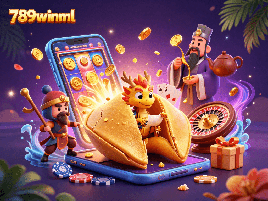 Engage with 789winml for thrilling gaming, featuring golden fortune cookies and dynamic mobile casino action.