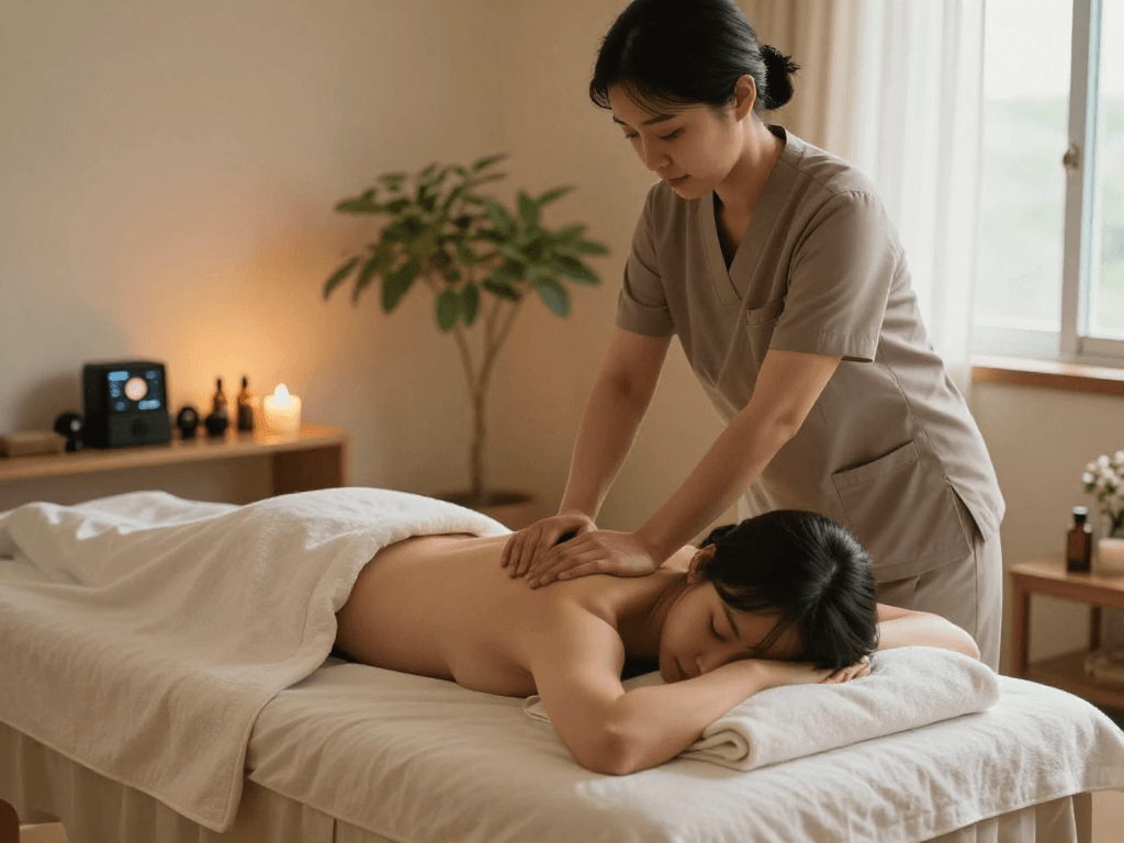 Experience a relaxing 강남출장마사지 in a tranquil home setting with a professional therapist.