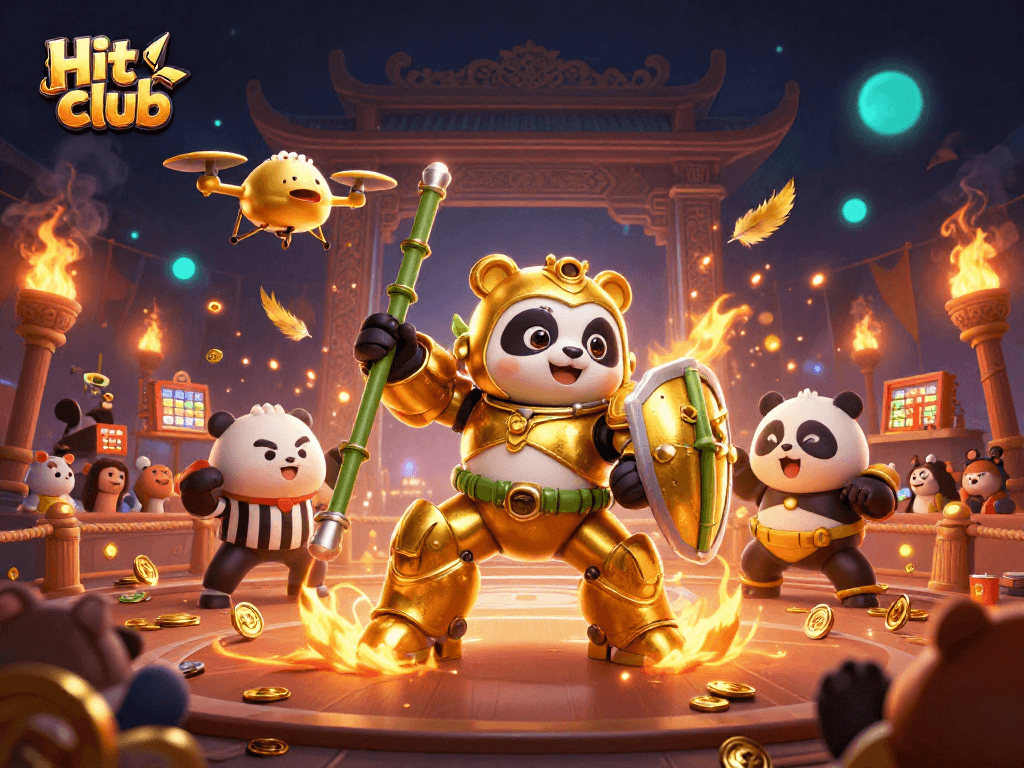 Engage with Hit club’s exciting digital gaming arena featuring dynamic battles and festive elements.