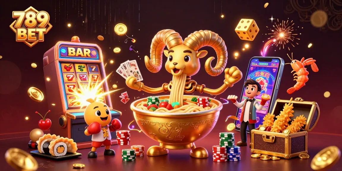 Bet and win with 789 BET at an exciting casino game scene, featuring dynamic characters and elements.