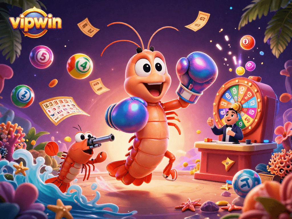 Engage with vipwin gaming strategies featuring vibrant 3D characters and dynamic elements of excitement.