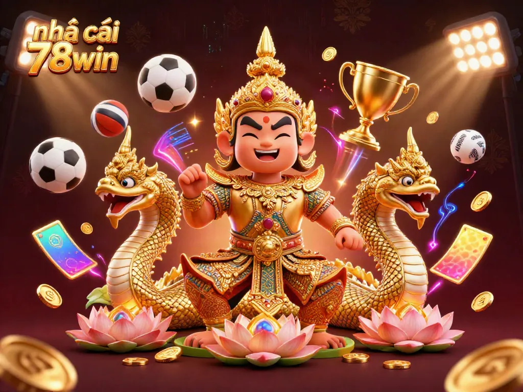 Engage with the lively action of nhà cái 78win featuring dynamic sports elements and vibrant characters.
