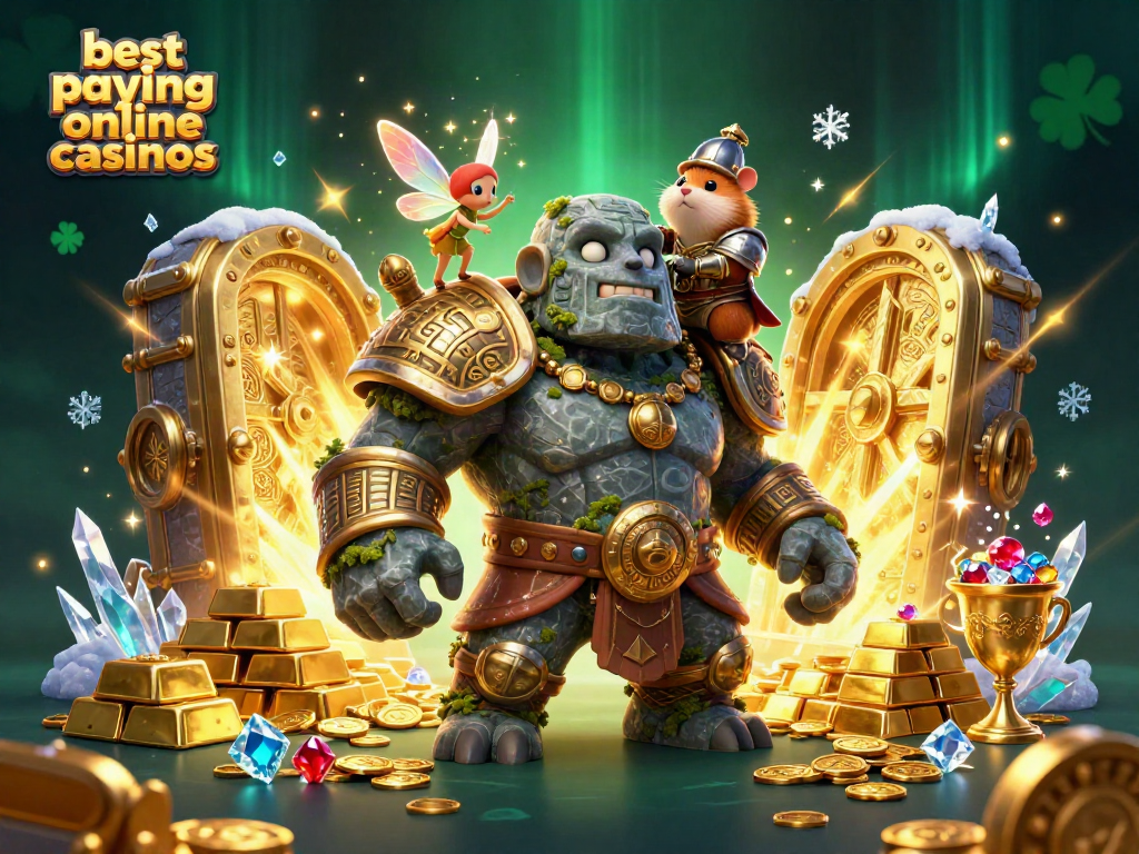 Experience excitement with the ancient guardian and his friends at the best paying online casinos.