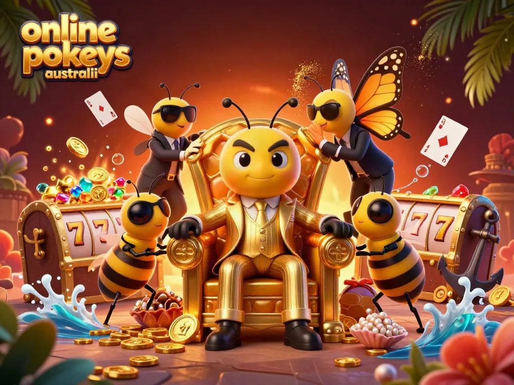 Experience online pokies Australia with vibrant golden scenes and action-packed gaming elements.