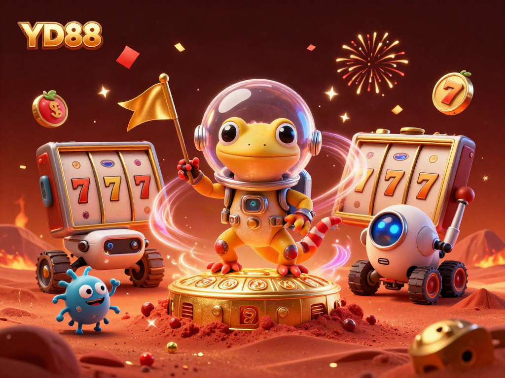 Experience the thrill of YD88 with vibrant 3D characters discovering a fun-filled casino adventure.