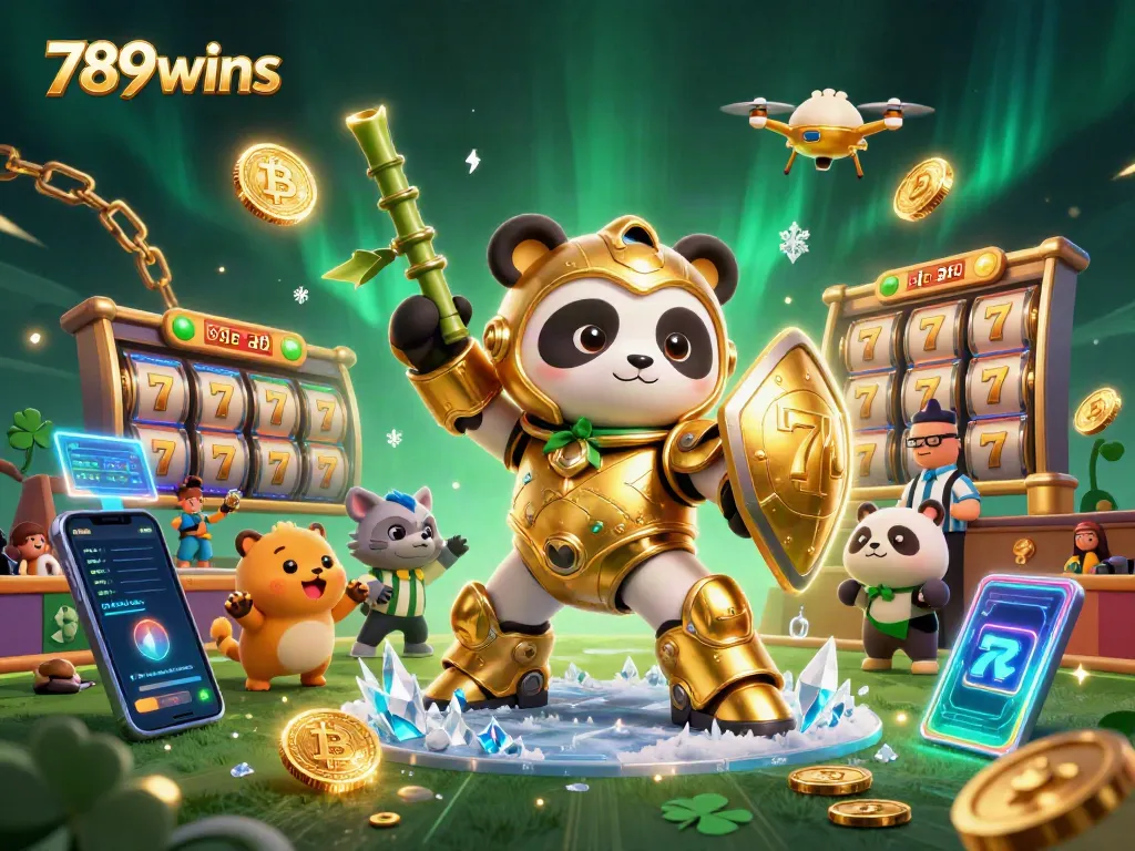 Engage in thrilling gameplay with the vibrant 789wins casino illustrated as a 3D cinematic experience.