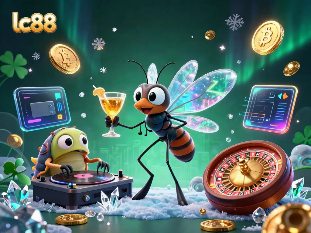 Experience thrilling games at lc88 with rich casino elements in this vibrant 3D scene.
