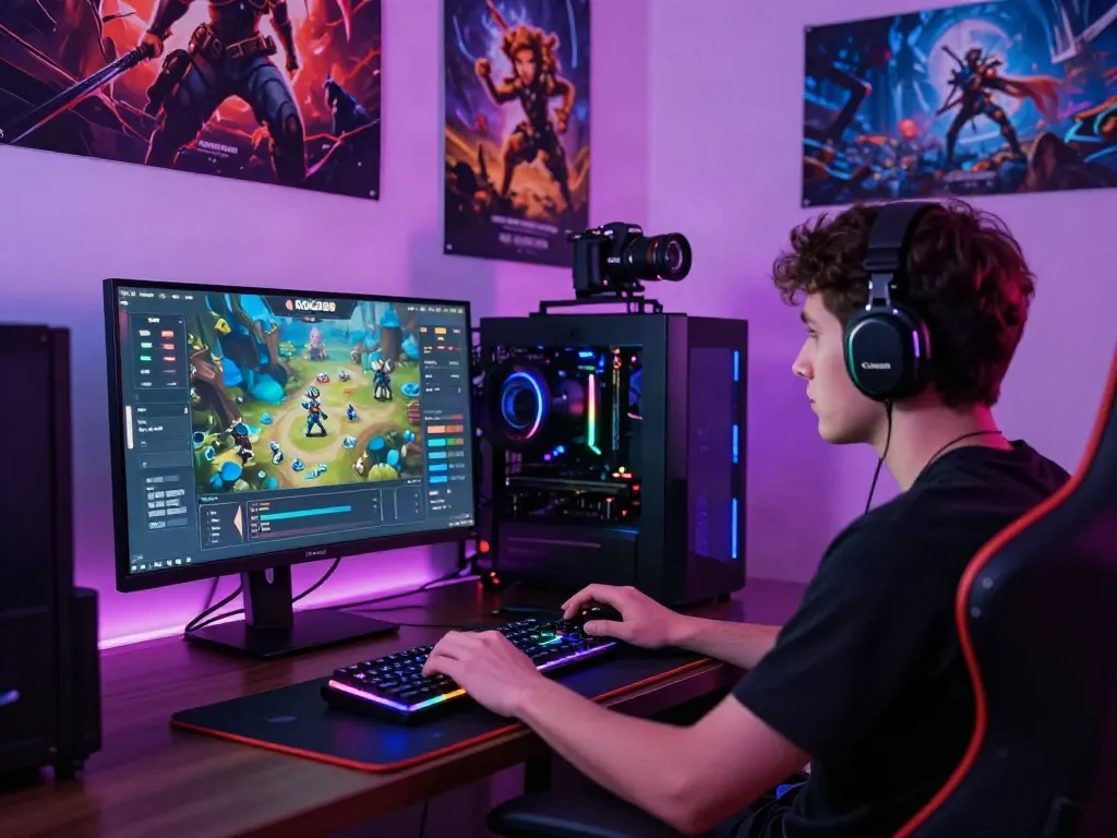 Player engaging with ROKOK88 game interface highlighting leveling and quests.