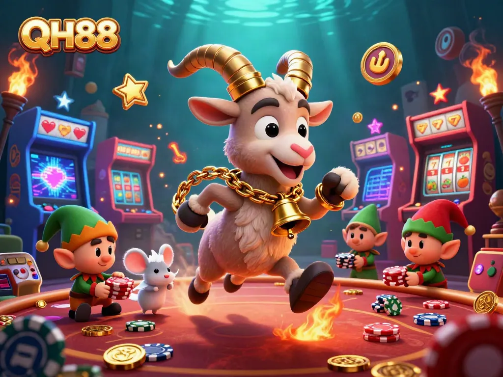 Enjoy the exciting QH88 casino atmosphere with thrilling characters and vibrant gaming elements.