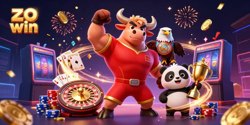Win big with the engaging scene illustrating zo win’s vibrant casino atmosphere.