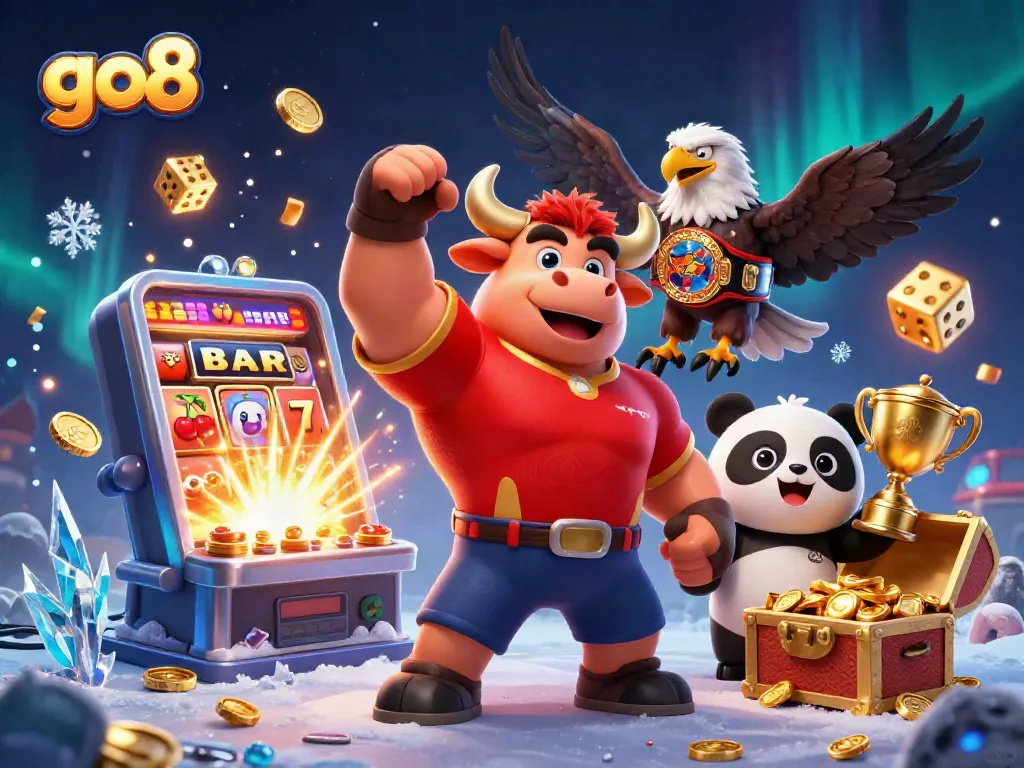 Experience thrilling wins at go8 with our vibrant casino adventure featuring jackpots and celebrating characters.
