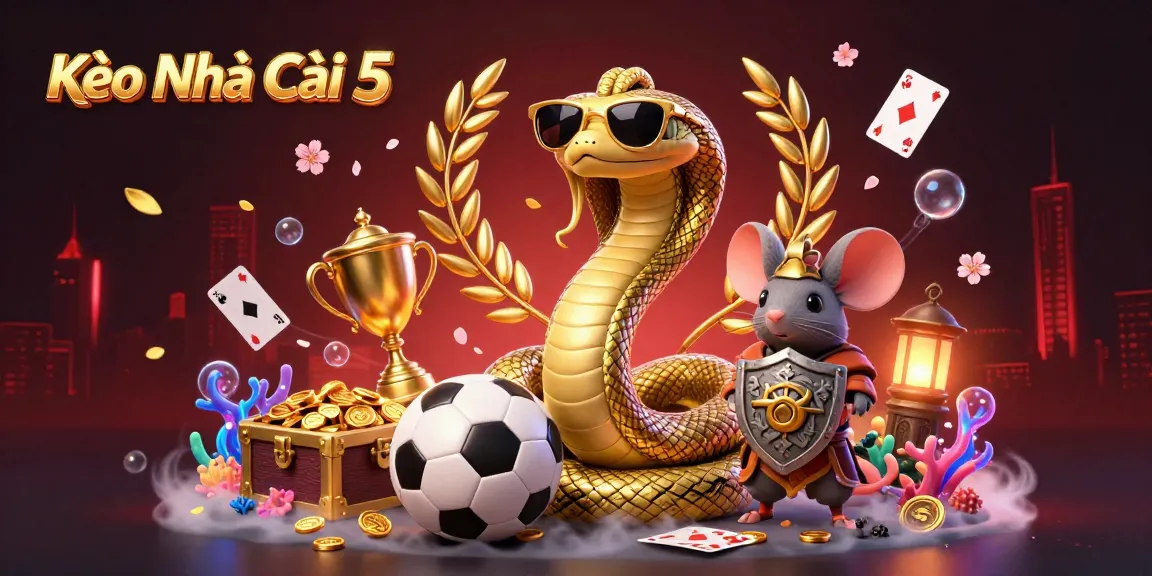 Engage with Kèo Nhà Cái 5 as friendly creatures and treasures bring excitement to sports betting.