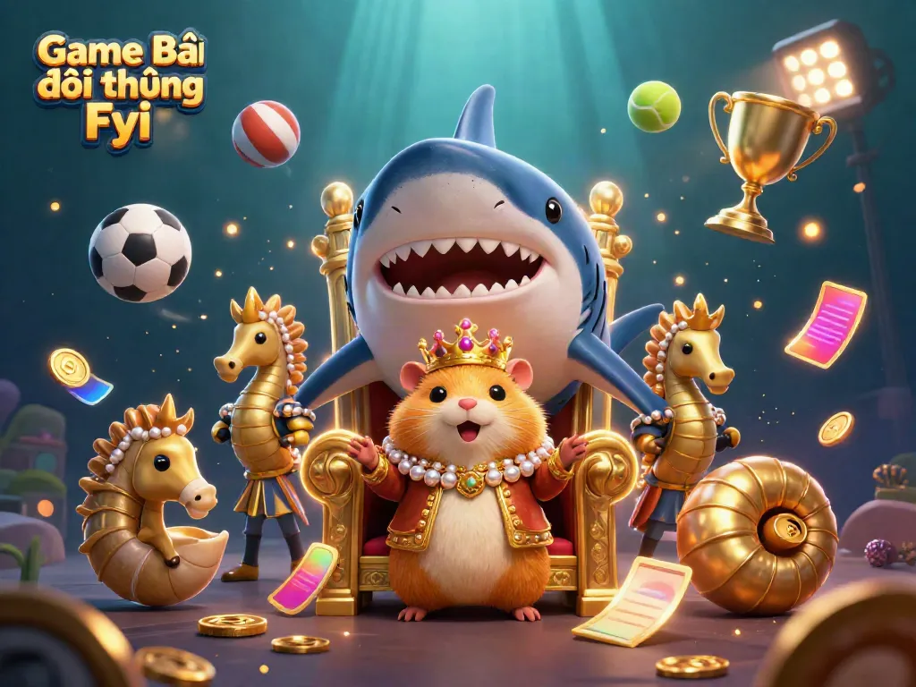 Experience the excitement of Game Bài Đổi Thưởng Fyi with a vibrant underwater casino fantasy scene.