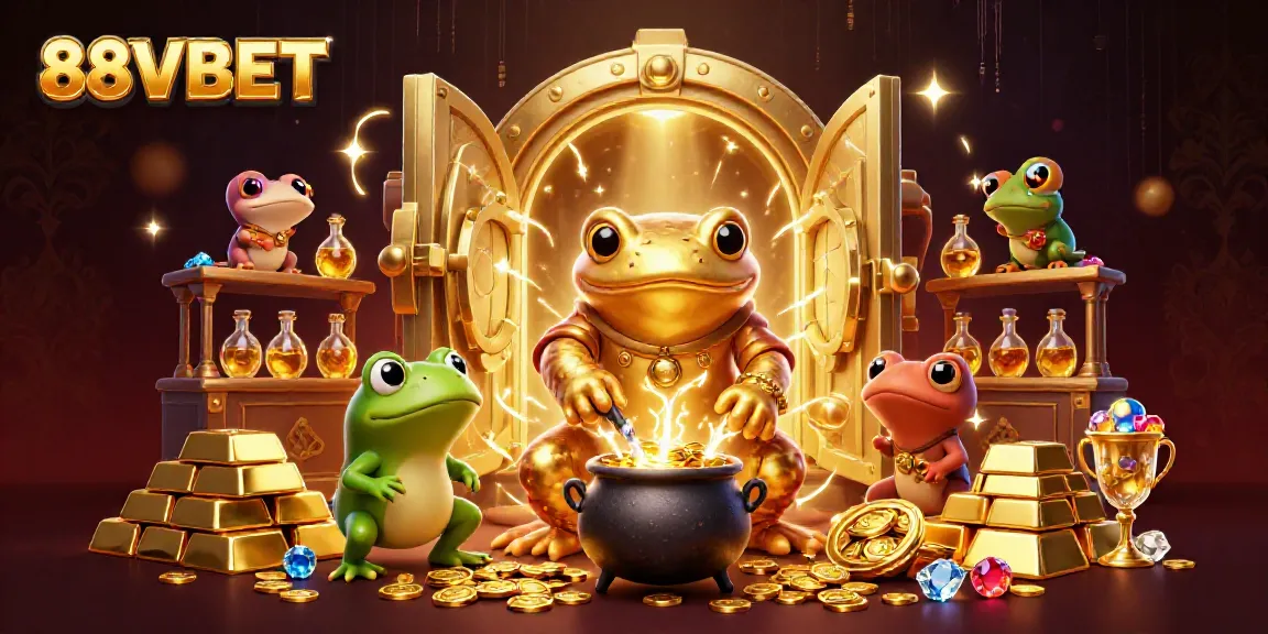Experience 88VBET's vibrant fantasy lab with golden treasures and mystical alchemy.