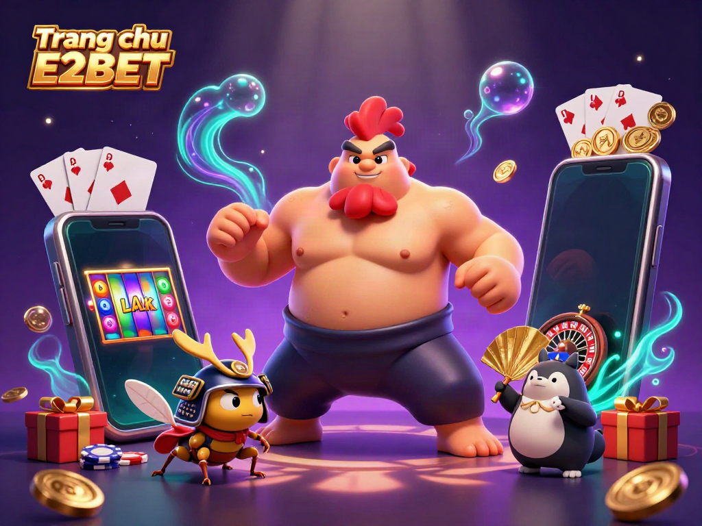 Play to win at Trang chu E2BET with thrilling casino adventures featuring 3D characters and games.