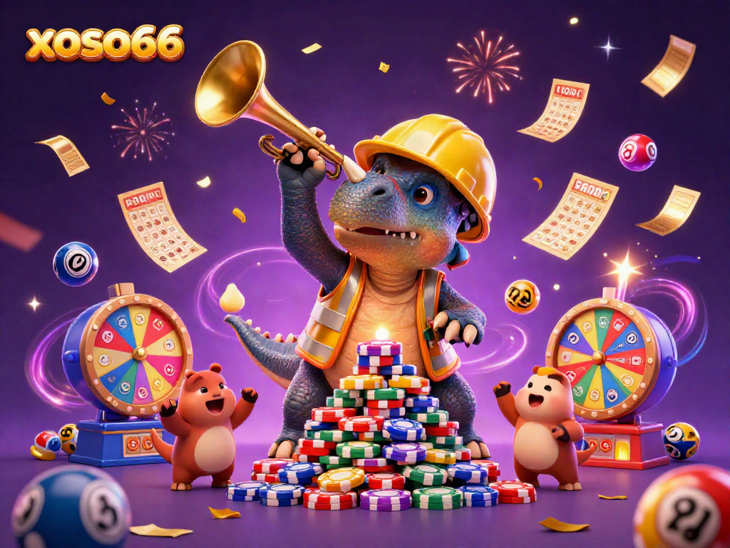 Engage with the excitement of xoso66 through vibrant lotto elements and charismatic dinosaurs.