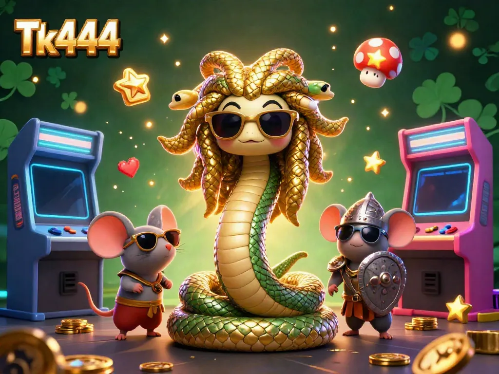 Experience exciting gameplay at Tk444 with vibrant characters and casino-themed elements.