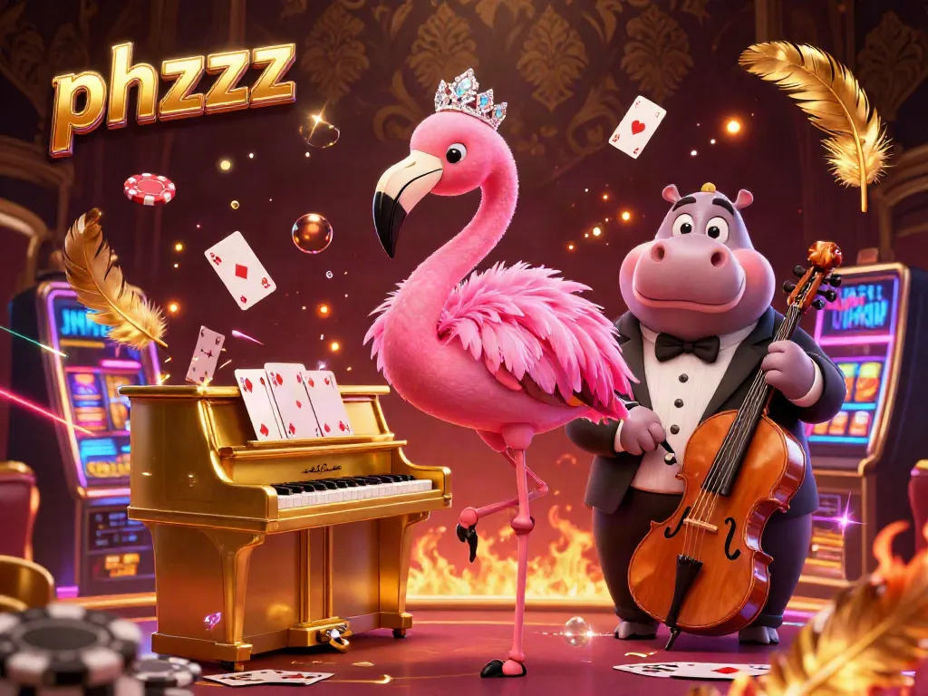 Play and win with phzzz at an electrifying casino featuring vibrant characters and dynamic gaming elements.