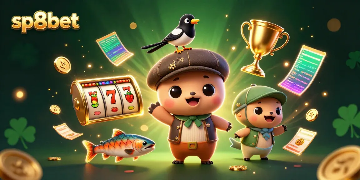 Spin to win with sp8bet's thrilling casino adventures featuring cute characters and jackpot elements.