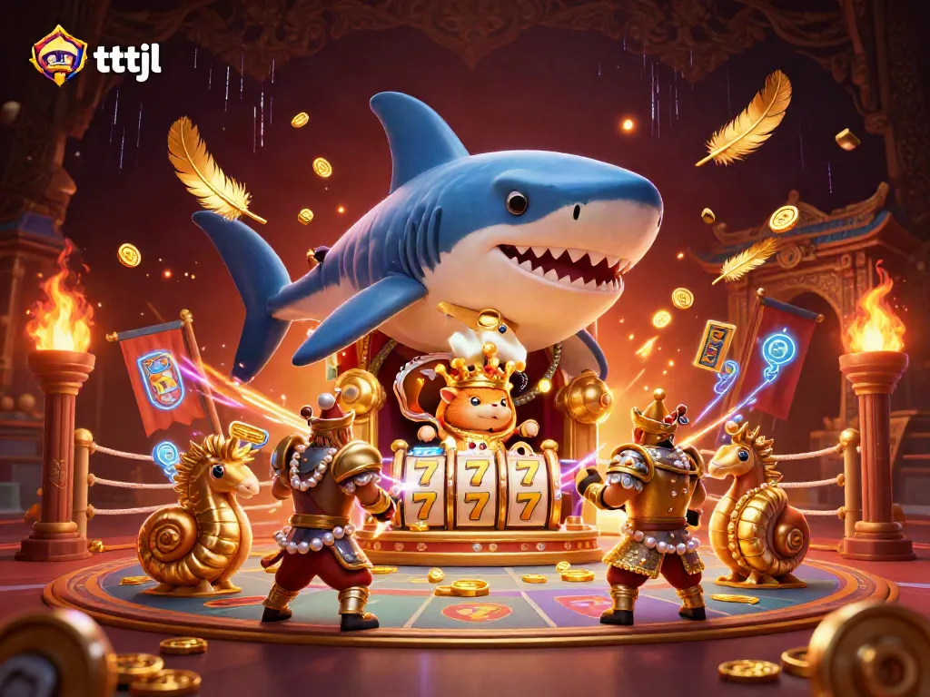 Engage with the dynamic world of tttjl and its vibrant gambling scene featuring a hamster king and his royal guards.