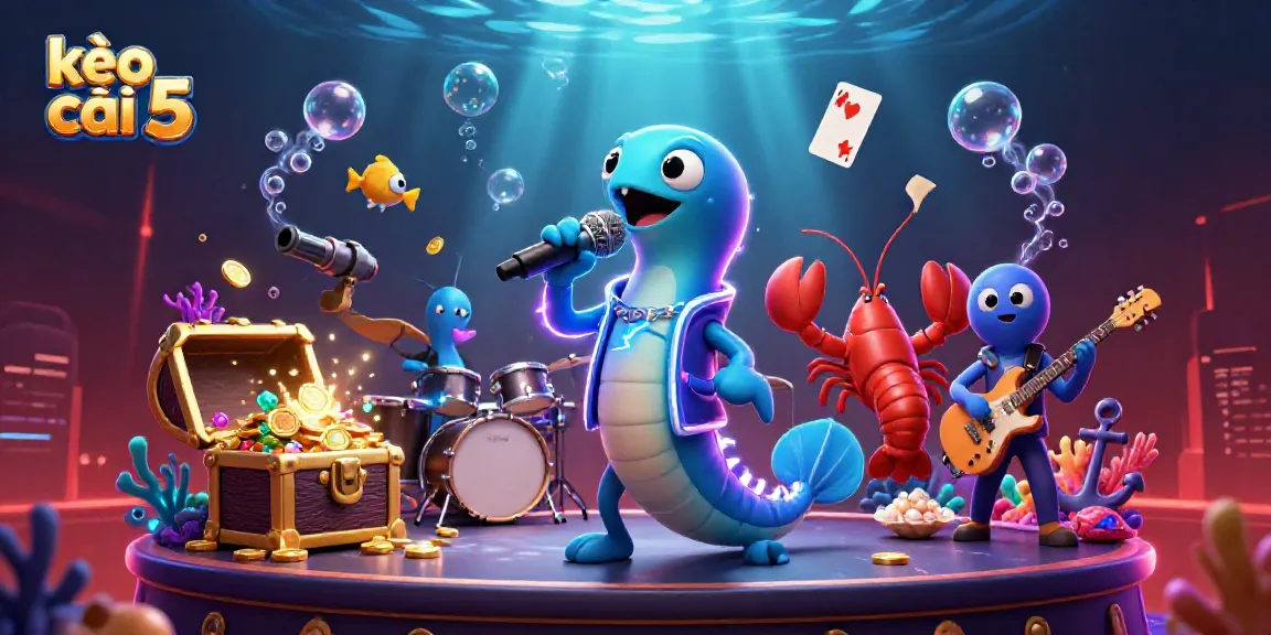 Catch the excitement of kèo nhà cái 5 with an underwater casino featuring DJ eel, lobster drummer, and seahorse guitarist.