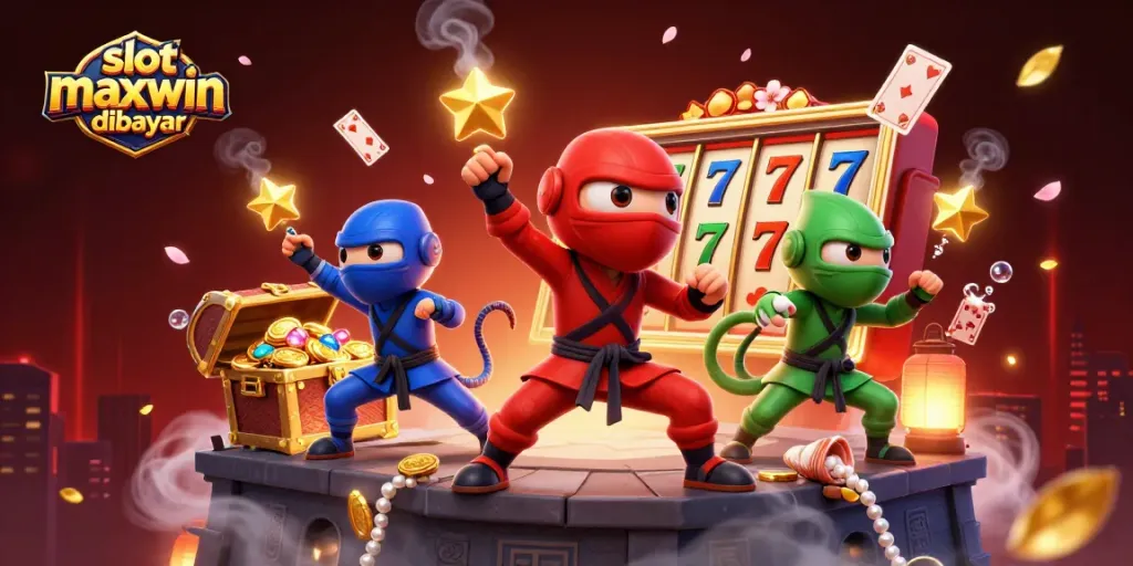 Experience thrilling slot maxwin dibayar wins with a chameleon ninja crew amidst explosive treasures.