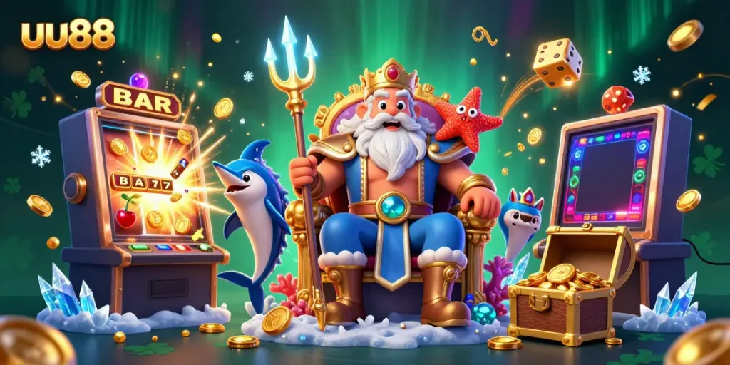 Experience exciting slots at uu88 with Neptune, golden coins and vibrant casino games.