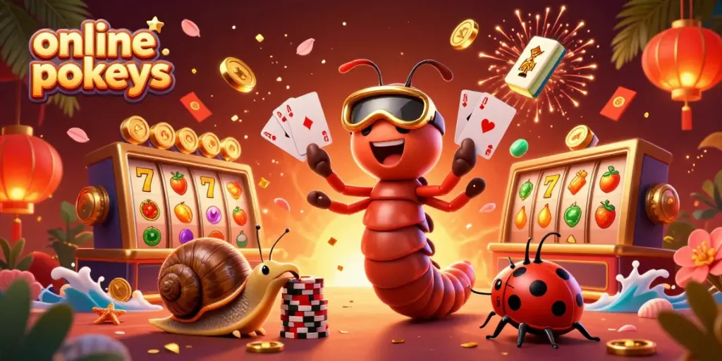 Experience exhilarating online pokies action with a dynamic dealer, snail high-roller, and exciting cash elements in a colorful scene.