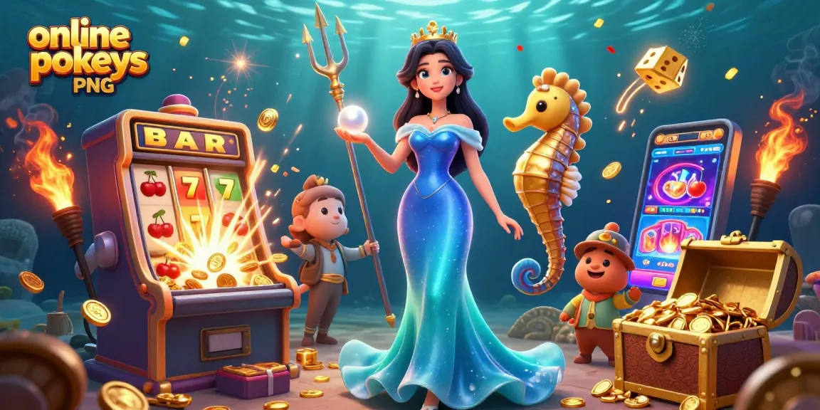 Spin exciting online pokies PNG with vibrant characters and dynamic casino elements.