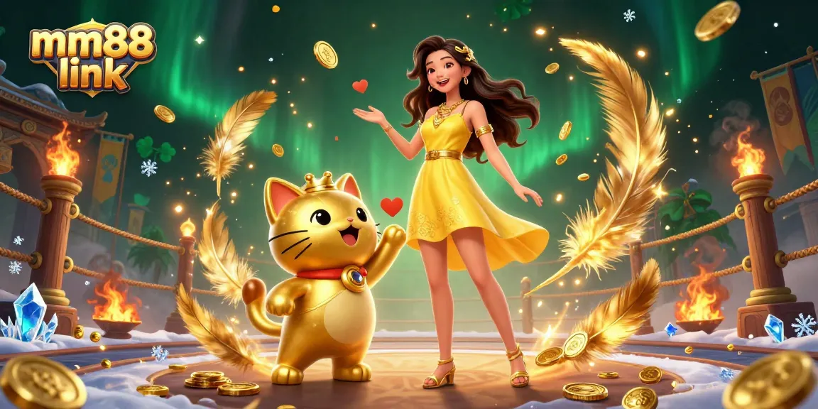 Win big with mm88 link and dive into the vibrant world of online gaming featuring a cheerful Asian gamer.