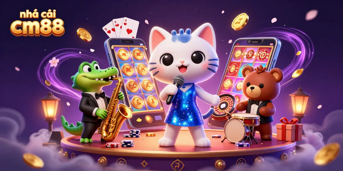 Experience the excitement of nhà cái cm88 with vibrant characters and engaging casino elements.