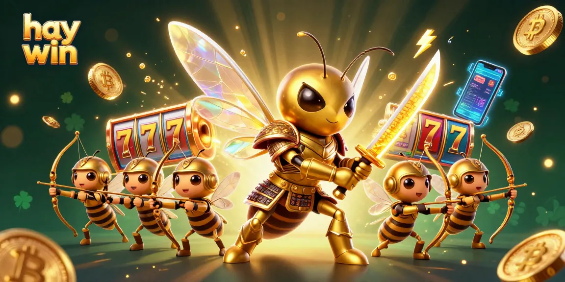 Experience the excitement of hay win with dynamic slots and jackpots showcased in a vibrant 3D illustration.