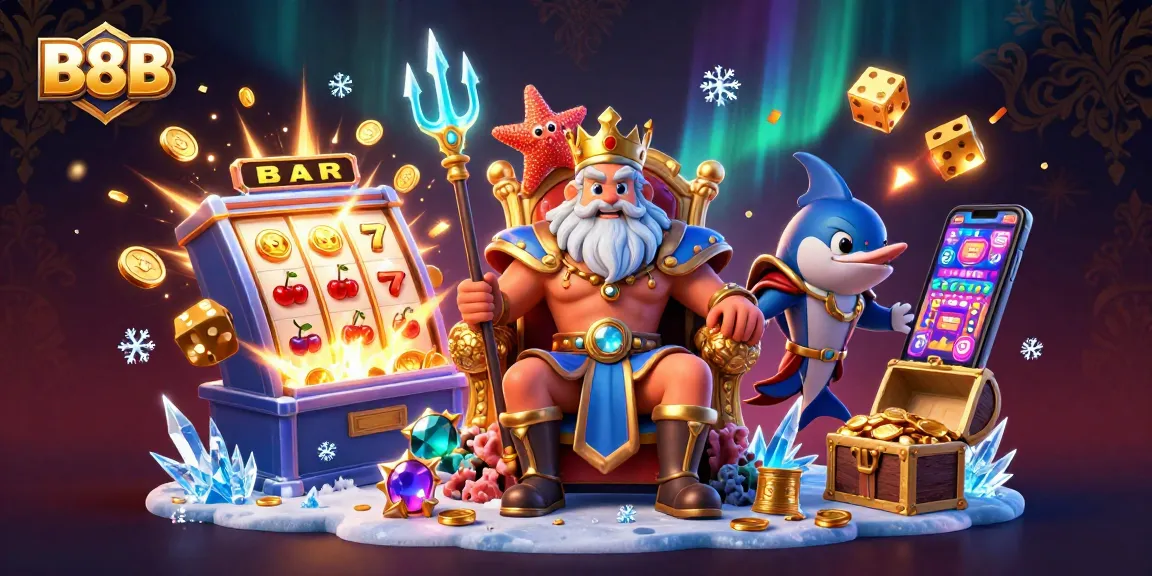 Spin the B8B jackpot with ocean-themed slots and vibrant symbols bursting forth