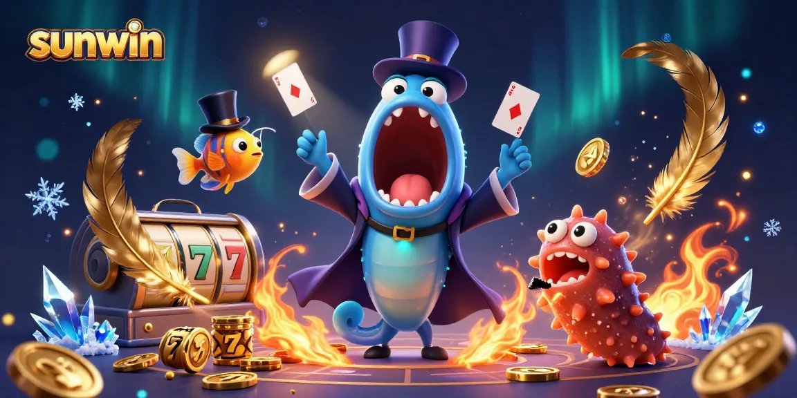Engage with the exciting sunwin casino world featuring a magical sea-themed gambling illustration.