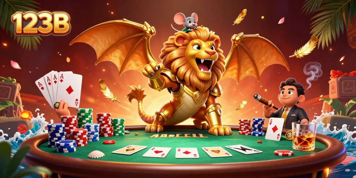Experience thrilling gameplay with 123B as a chimera triumphs over poker challenges in a lavish casino.