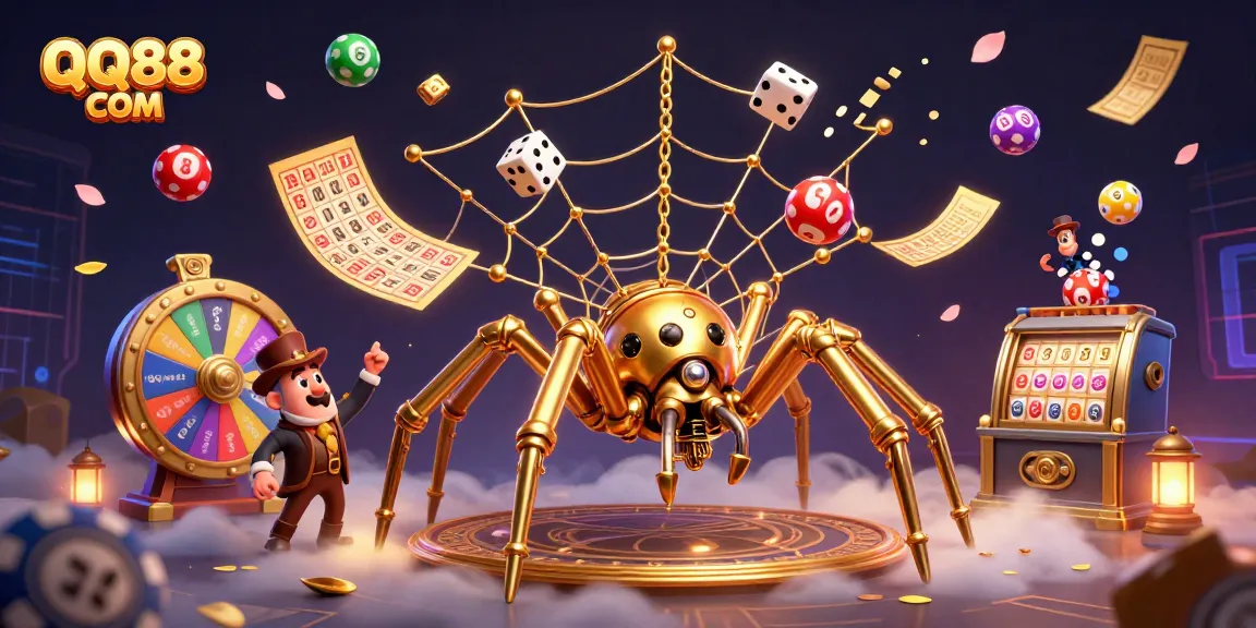 Engage with thrilling games at QQ88 COM featuring an enchanted spider web of winning opportunities.