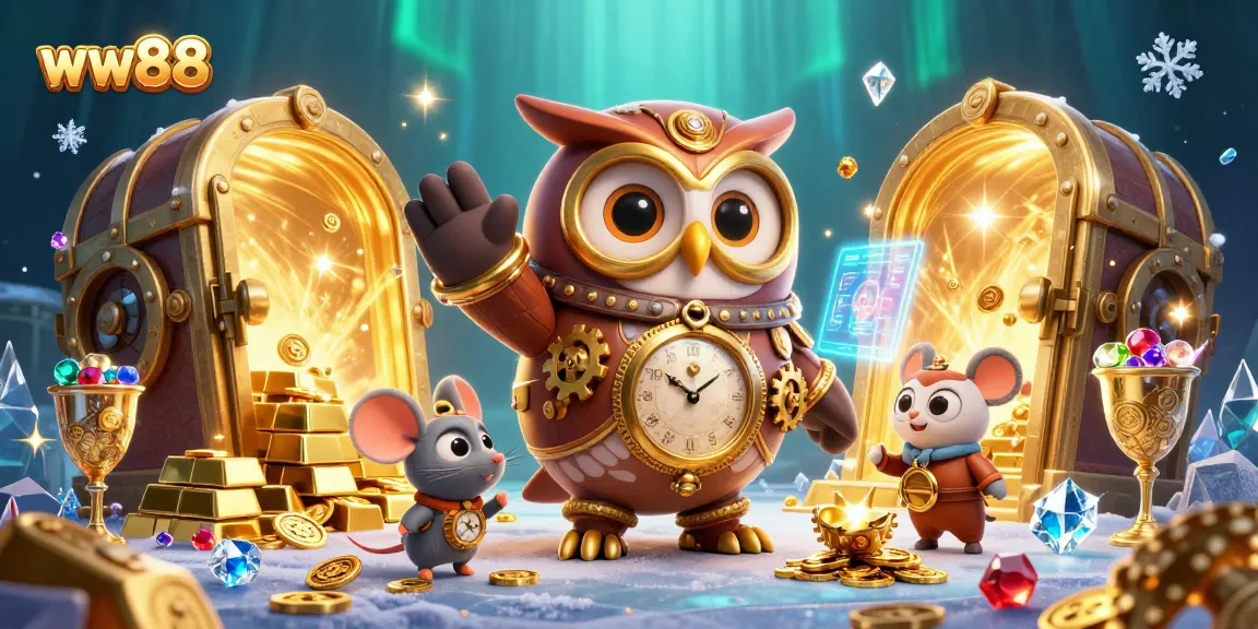 Experience thrilling wins at ww88 with vibrant casino games and rich treasures in a 3D scene.