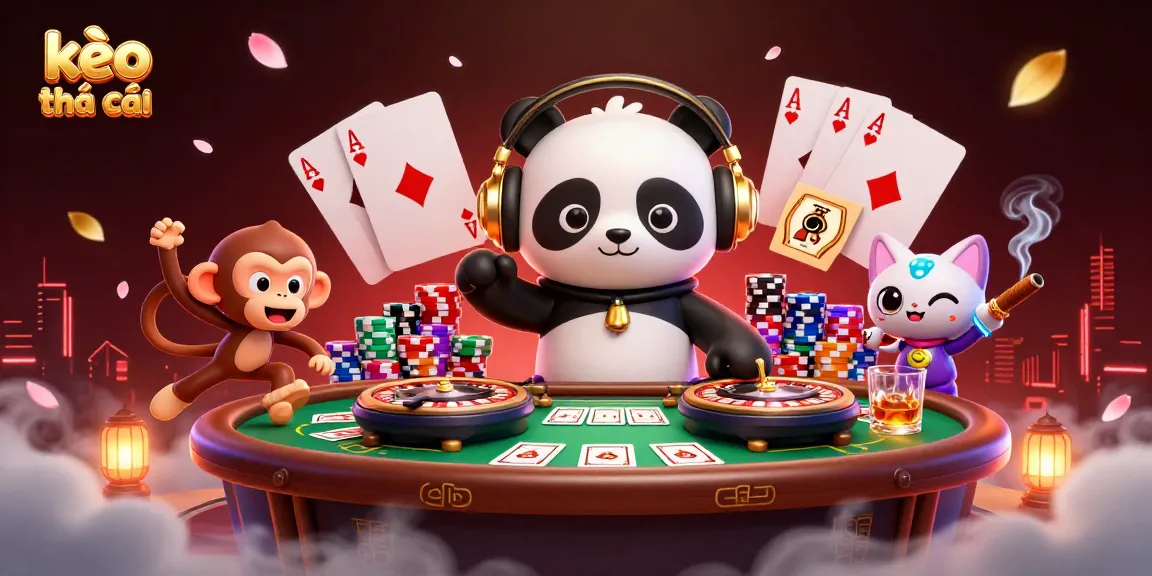 Experience the excitement of kèo nhà cái with colorful characters and vibrant casino elements.