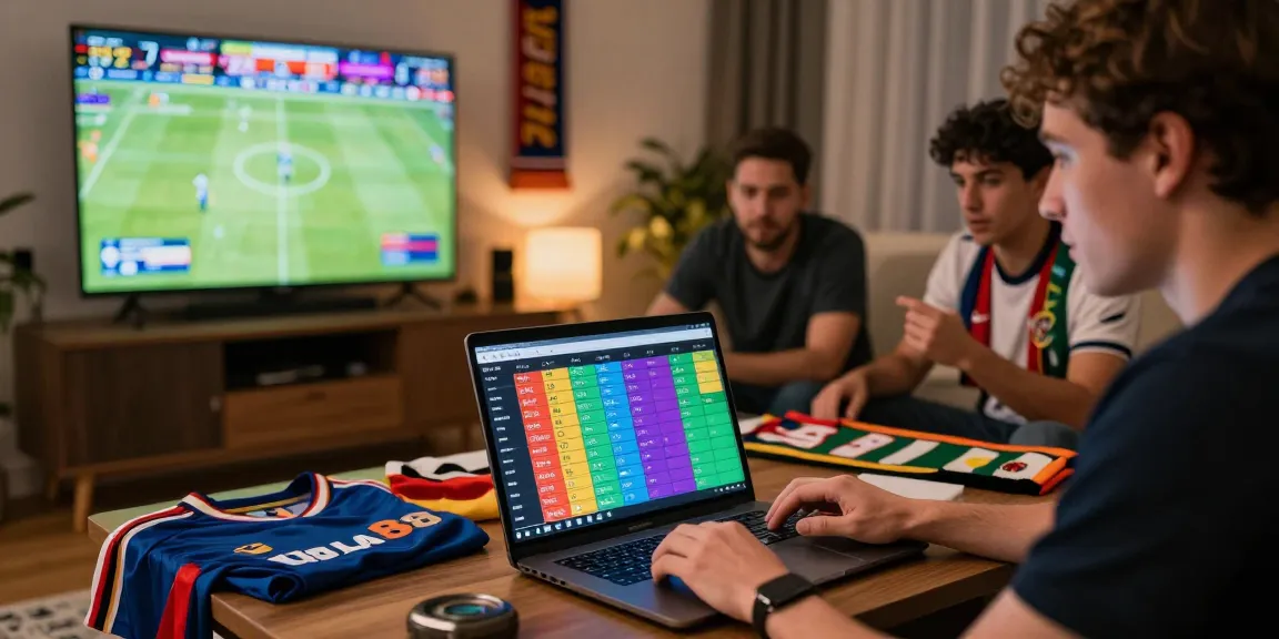 Enthusiastic session on Taruhan Mix Parlay Bola88 with bettors analyzing game stats and placing bets.
