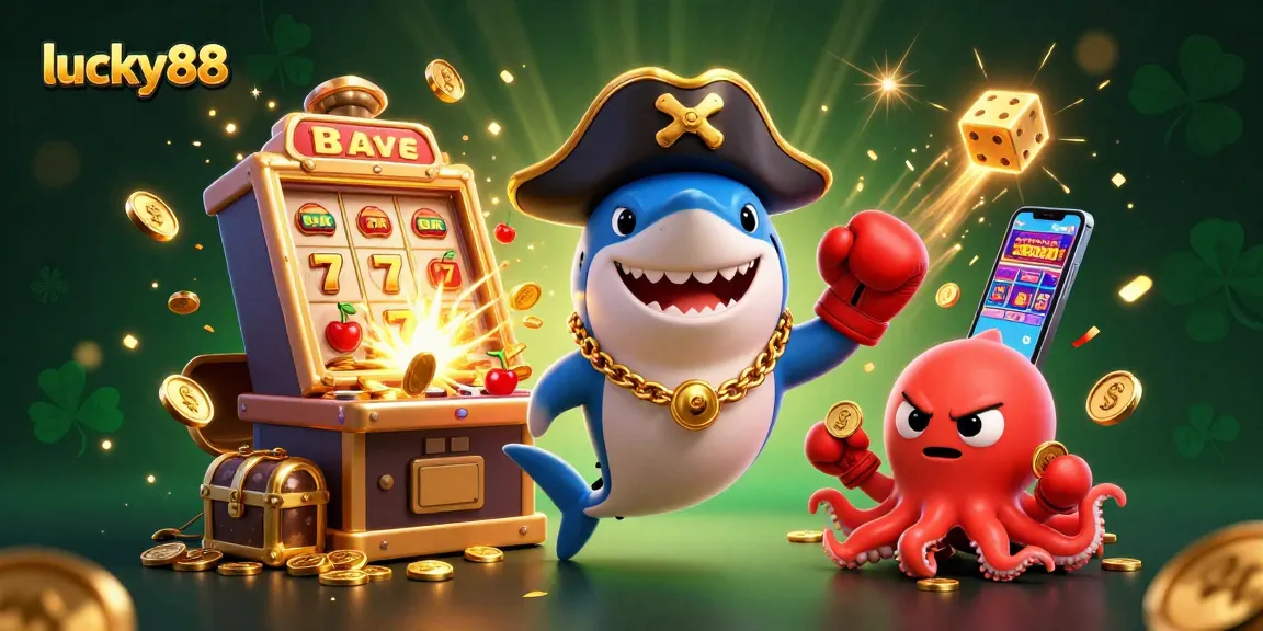Spin the lucky88 slots with pirate characters and vibrant casino scenes for a thrilling experience.