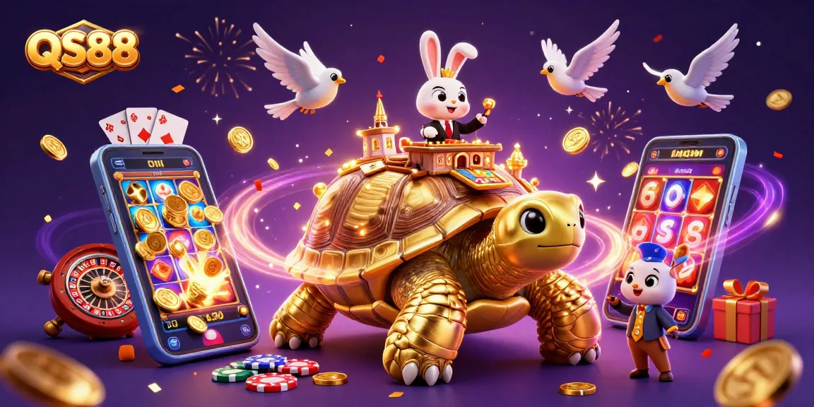 Experience thrilling gameplay at QS88 with vibrant casino elements and colorful slot games.