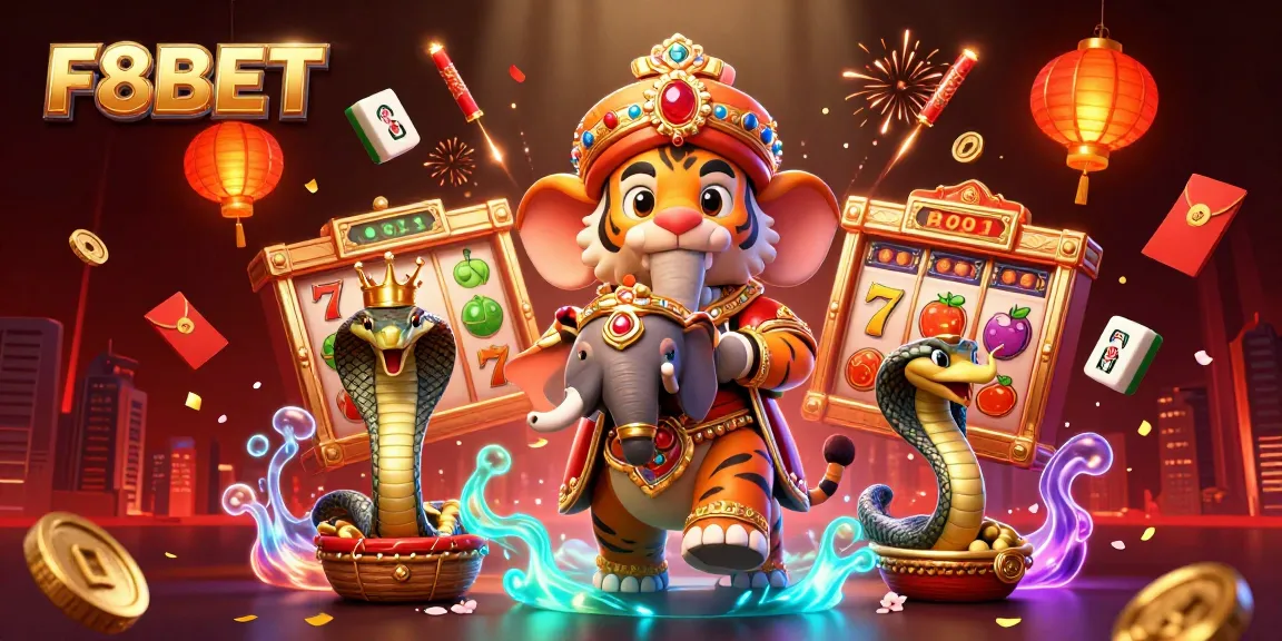 Experience thrilling slot games with F8BET, featuring vibrant visuals and iconic symbols.