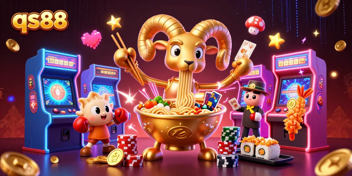 qs88 players enjoying vibrant gaming action with dynamic characters and colorful arcade elements