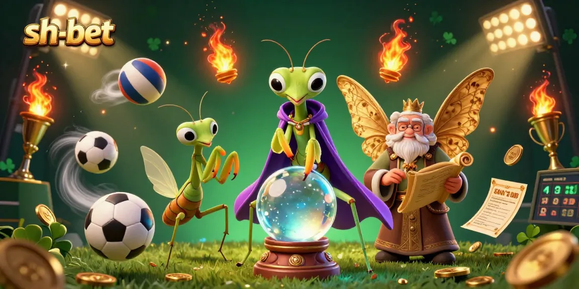 Experience the thrilling sh-bet action with a dynamic casino scene featuring fortune tellers and vibrant sports elements.