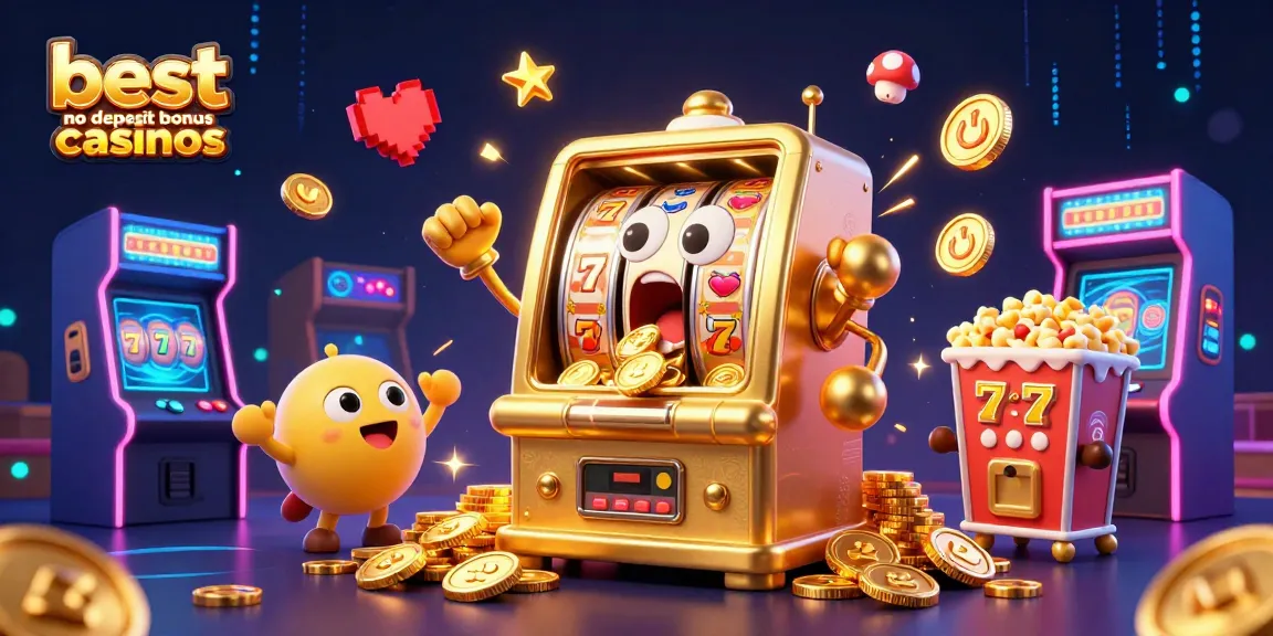 Experience the thrill at the best no deposit bonus casinos with cheerful slots celebrating jackpots!