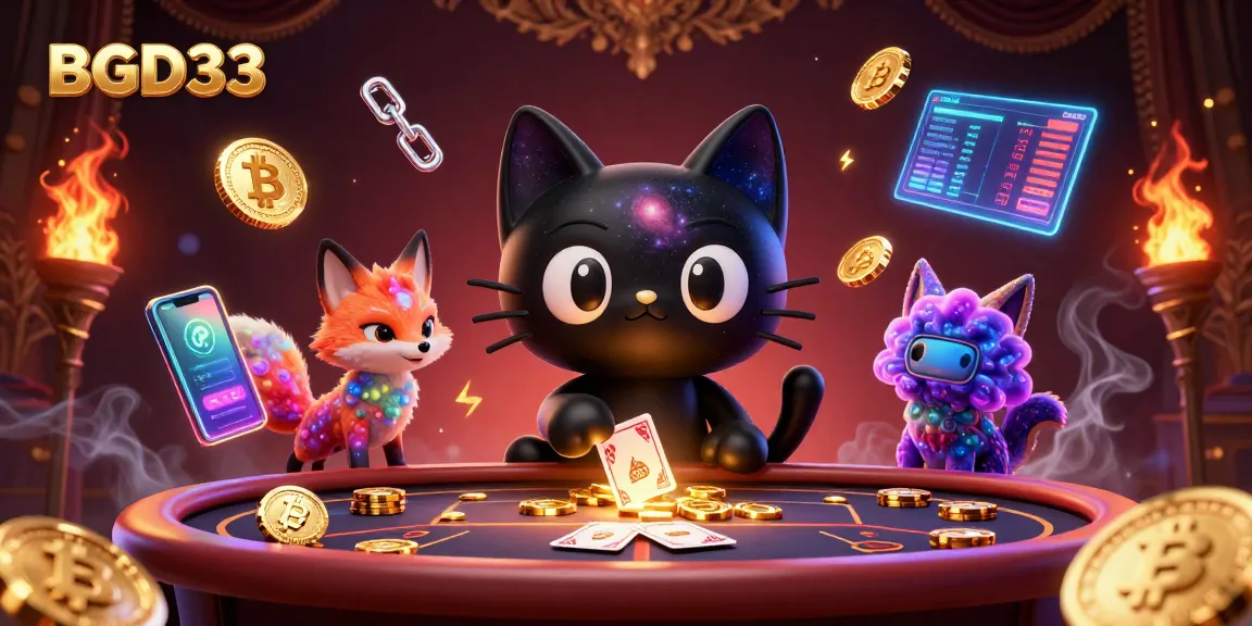 Win big with BGD33 at the cosmic casino, featuring unique characters and crypto elements.