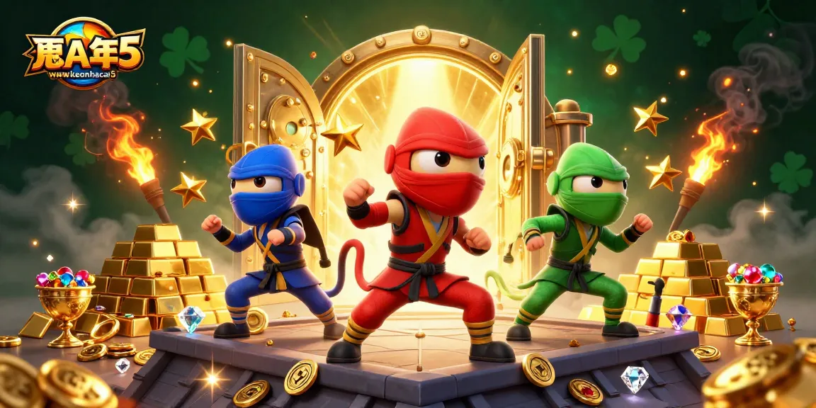 Engage with wwwkeonhacai5 while enjoying vibrant chameleons amidst treasures in an energetic casino environment.