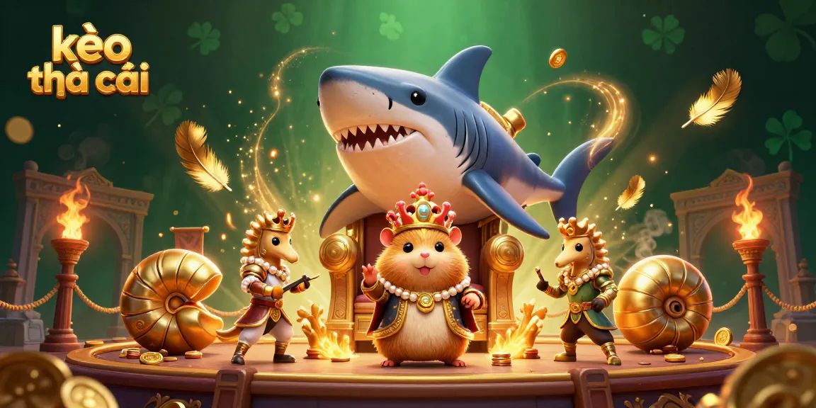 Engage in thrilling bets with kèo nhà cái highlighted in a vibrant casino scene featuring a golden hamster king.