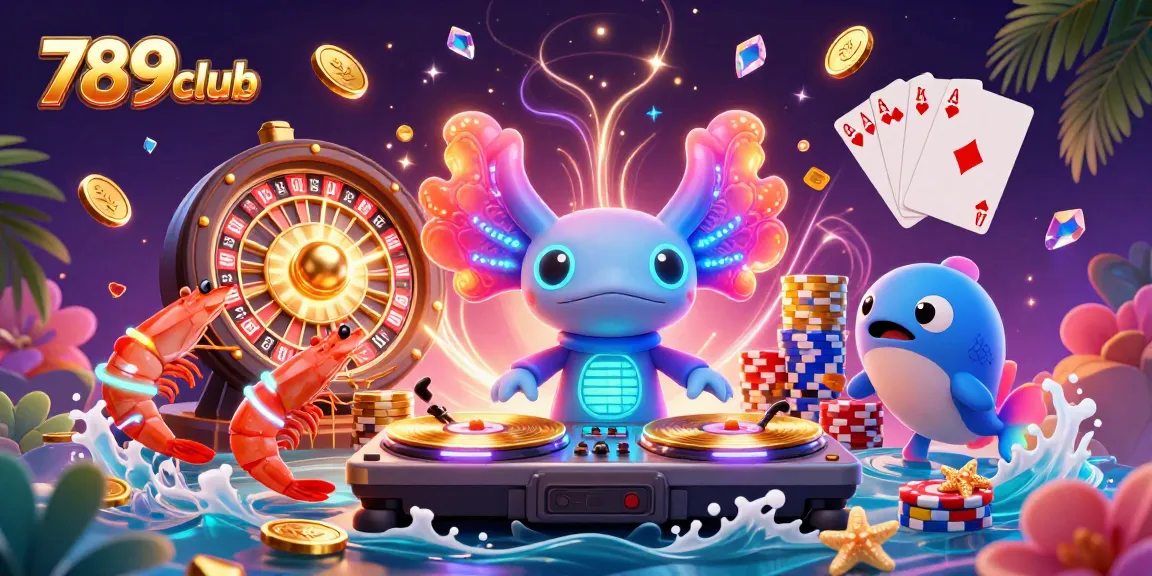 Experience the thrill of winning at 789club with a vibrant casino illustration featuring dynamic gameplay elements.