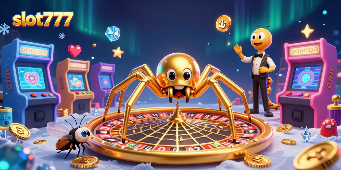 Experience thrilling gameplay with slot777 in a vibrant, illustrated casino scene.